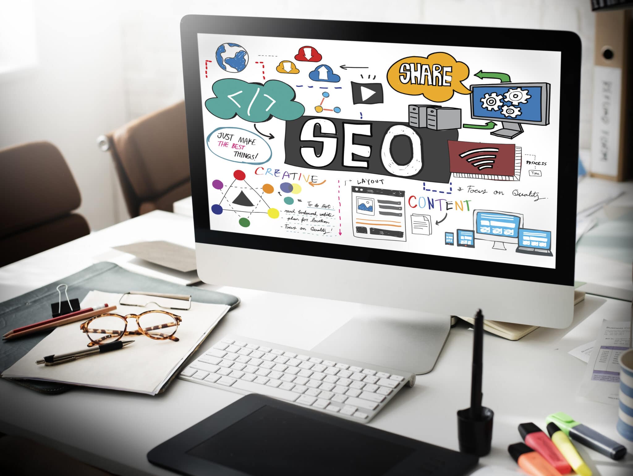 seo search engine optimization internet digital concept